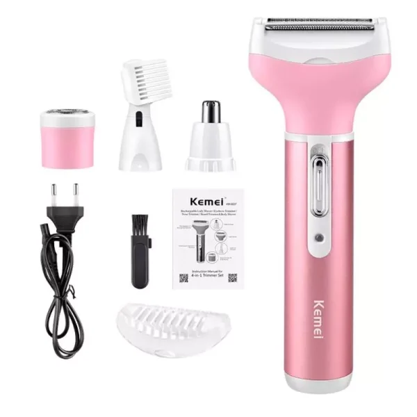 Kemei KM-6637 Multi Functional 4 In 1 Shaver